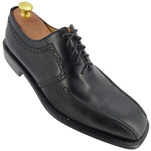 Florsheim Royal Imperial Black Leather Dress Shoe Men 8 Bicycle-toe Derby Oxford